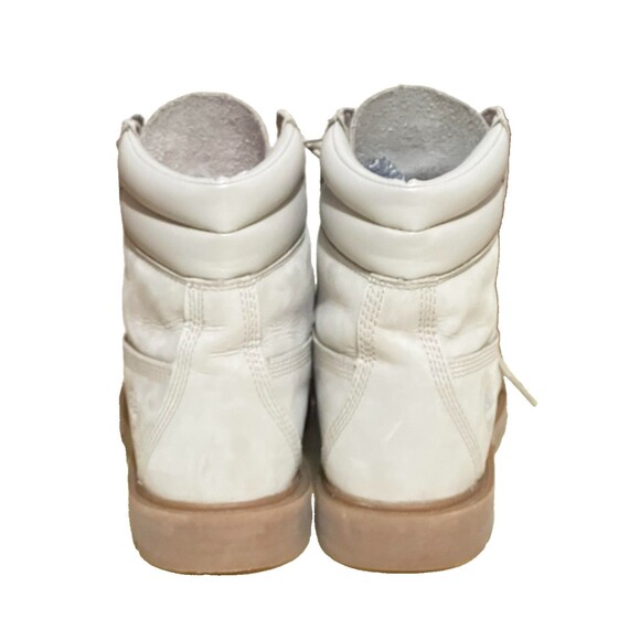 Timberland Women’s Linden‎ Woods 6'' Light Taupe Leather Waterproof Combat Sz 7 - Picture 6 of 9
